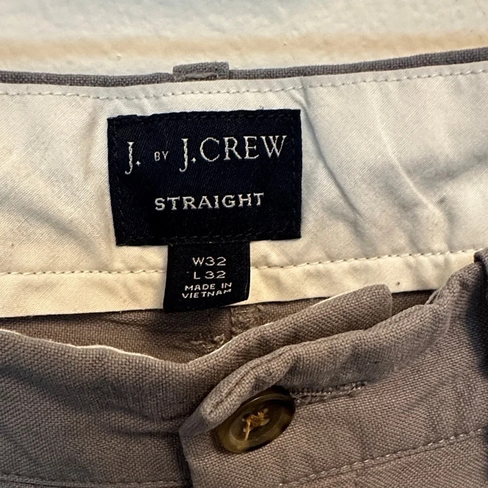 J. by J.Crew Straight Leg‎ Chino Pants Taupe Gray Men’s W32